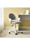 Axiom Office Medium Back Chair Mesh & Fabric - Grey & White