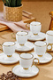 Zenora 6-Person 90 ml Porcelain Coffee Cup Set Ckr4526 - 2