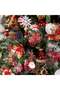 TPGP 50 Pcs Clear Acrylic Christmas Bauble Discs with Red Ribbon for Craft Decoration - 8