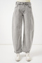 Women's High Waist Jeans 1516 - Gray - 2