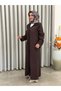 Trend Parachute Fabric Detailed Wear-Able Brown - 2