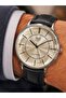 Men's Wristwatch Black Color Leather Strap Casual & Classic Gift Boxed