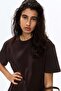 Asymmetric lace-trimmed T-shirt - 4