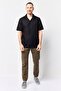 Men Regular Fit Short Sleeve Embroidered Logo Casual Shirt, Black - 2