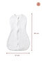 Oeko-Tex Certified Muslin Swaddle 0-6 Months 100% Cotton 4-Layer Zippered Baby Swaddle - 3