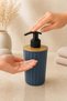 3 Piece Soap Dish Set Modern Striped Design |   Liquid Soap Dispenser |   Detergent Dispenser |   Organizer - 5
