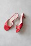 Denis Women's Heeled Wrinkled Leather Sandals - 2