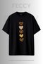 Premium Heart Printed Large Size Unisex Oversize Women's T-Shirt Men's T-Shirt Cotton Oversize T-Shirt - 3