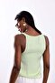 Light Green U-Neck Flowy Tank Top 17692 - 6