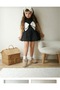 Girl's Bow Detailed Balloon Skirt Set
