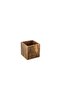 صندوق زخرفي بغطاء شفاف بني مقاس 11×12 سم - 2