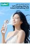 Portable Handheld Turbo Fan with Semi-Cooling Plate＆Water Mist Spray, Personal Misting Fan, USB Rechargeable Cooling Fan, Foldable Pocket Fans for Outdoor, Office, Travel, Makeup, Camping - 7