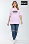 Women's Plus Size Los Angeles Printed 3Xl-6Xl Crew Neck T-Shirt Spr26Btsk510-18