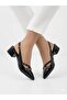 Large Size Open-Backed Shoes with Buckle Cross Straps and Low Heels - 2
