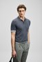 111090139 Luıs Men's Modal Blend Polo Collar T-Shirt Men's T-Shirt Gray - 4