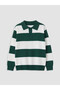 Esvab • Modern & Distinctive Devrik Roba Collar Striped Boys' Knitwear Sweater