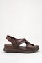 Vanessa Brown Women's Knot Detailed Daily Comfortable Sole Stylish Casual Genuine Leather Sandals - 6