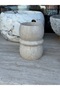 Natural Travertine Decorative Cube Vase and Countertop Box (20X15 cm) - 3