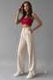 Women's Pleated Fabric Trousers