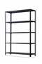 5-Tier Heavy Duty Iron Storage Rack – Metal Shelving Unit for Garage, Kitchen & Office, 90×30×180cm - 2