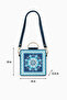 Indian Handcrafted Box- Sling Bag with Lippan Art - 2
