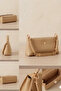 Women's Bag with Handle Detail, Small Size and Shoulder Bag - 2