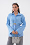 Modal Woven Shirt with Back Belt Fastening and Front Buckle Detail - 2