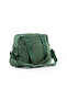 Large Size 37 cm Crinkle Water Repellent Lightweight Fabric Multi-Compartment Mother School Travel Shoulder Bag Green 1450 - 4