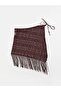 Lcw Dream Burgundy Lace-Up Pareo