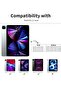 iPad Pro 11 Case (4th/3rd/2nd Gen) - Trifold Smart Case, TPU Back, Wireless Pencil Charging, Pink - 2