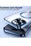 Magnetic Case for iPhone 15 Pro Max with Camera Lens Protector, Full Body Protective Slim Thin Transparent Phone Case Cover for iPhone 15 Pro Max 6.7 Inch (Blue) - 2