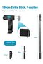 Portable Selfie Stick Tripod with Detachable Wireless Remote, 3 in 1 Extendable Selfie Stick - 4