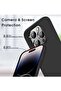 Compatible iPhone 14 Pro Max Case Slim Fit Ultra-Thin [Guardian Series] Soft TPU Matte Finish Coating Phone Cases Lightweight Anti-Scratch Back Cover Grip 6.7" (2022)-Black - 2