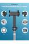 Portable Selfie Stick Tripod for iPhone - Versatile Selfie Stick Remote with Cold Shoe & 1/4" Screw - 5