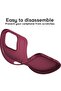 Ultra-Thin Matte Wine Red iPhone 16 Pro Case with Upgraded Lens & Screen Protectors - 5