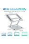Ergonomic Aluminum Adjustable Laptop Stand - Notebook Holder with Heat-Vent, Computer Desk Stand for Laptops Up to [specify size] - 2