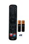 Remote Control for Hisense Smart 4K TV ERF2A60, 65H6570, 75H6570G, 55H9G, 65H9G, 85H6570G, 85H6510G with Battery