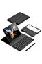Samsung Galaxy Z Fold 4 Case,Screen Protector Keyboard Leather Case Stylus+Pen Slot Phone Office Kit,Folding Phone Cover