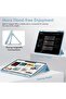 Azure Blue iPad Air 13-Inch M2 (2024) Case with Pencil Holder – Smart Case with Auto Wake/Sleep, Touch ID Support, and USB-C Pencil Compatibility - 5