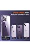 [5 in 1] uniqueMe Designed for iPhone 14 Pro Max Case with 2 Pack Tempered Glass Screen Protector 2pcs Camera Lens Protector [Military Grade Protection] Shockproof Slim Thin Anti-Scratch Kit - 5