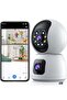 Dual-Lens Indoor Camera – 4MP 360° Dual Lens Smart Security Camera, WiFi Wireless, Expanded Viewing Angle