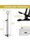 Selfie Ring Light with Cell Phone Holder Stand for Live Stream & Makeup,LED Camera Light - 5