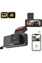 2K + 1080P Dual Dash Cam | Front & Rear Car Camera with WiFi, Parking Mode, Night Vision, Loop Recording & G-Sensor | Supports 256GB Card, Wide-Angle Lens for Safe Driving - 4