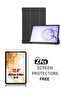 Slim Protective Case for Galaxy Tab S8+/S7 FE/S7+ (2022/2021) 12.4" - Hard Back Folio Stand Cover - Black - 2