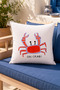 غطاء وسادة مزخرف بطباعة صور السلطعون من Oh Crab، ديكور صيفي 43x43 سم - 4
