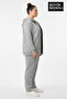 Women's Large Size Zippered Hooded 2-Piece Set Thin Sweatshirt Cardigan - Comfortable Fit Spr26Bhrk960+2 - 2