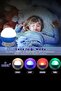 Moon Star Pattern 360 °   Rotating Projector Colorful Led Sleep Light Baby Kids Room Night Light Blue - 5