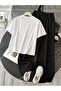 Unisex Brooklyn Printed Oversize Tshirt and Baggy Sweatpants - Summer Two-Piece Tracksuit Set - 4