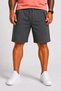 Plus Size Zippered Classic Combed Cotton Shorts 26622 Fume - 2