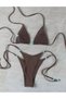 Swimsuit, Brown - 2